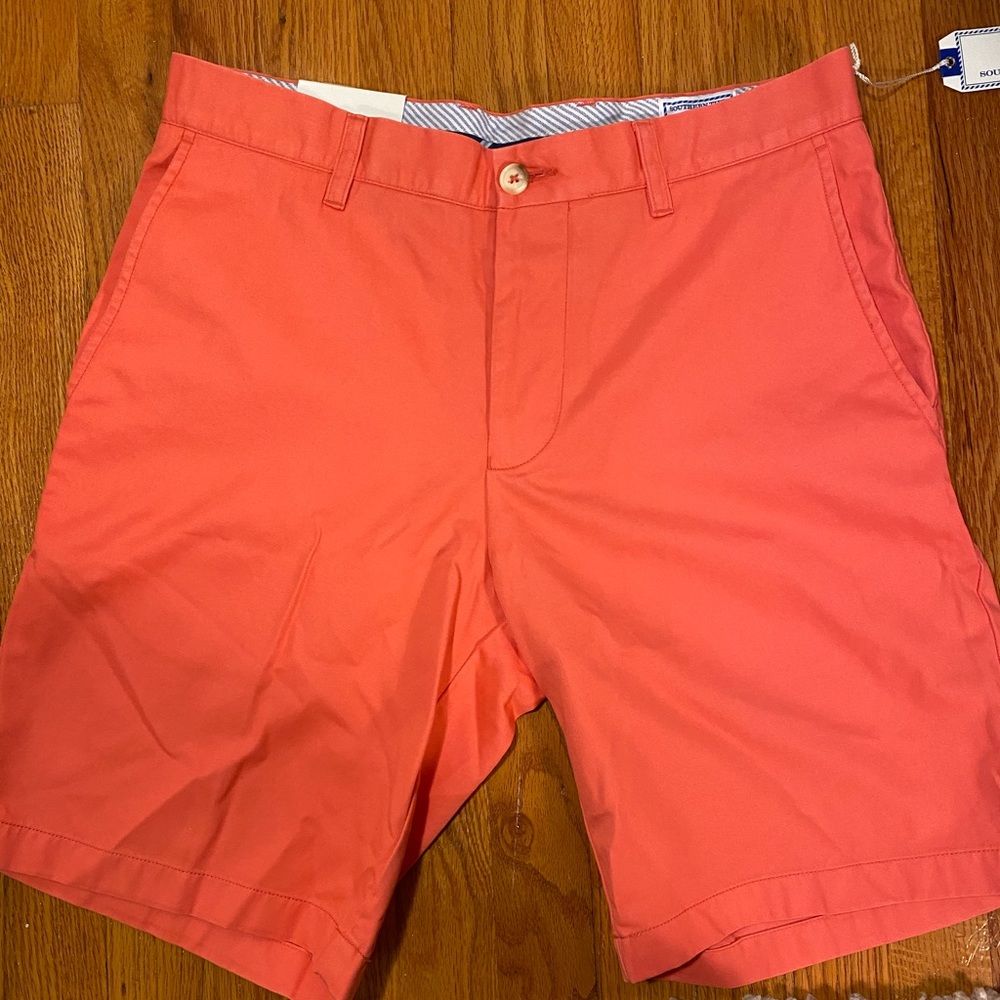 NWT Southern Tide Sunset Coral Shorts W 32